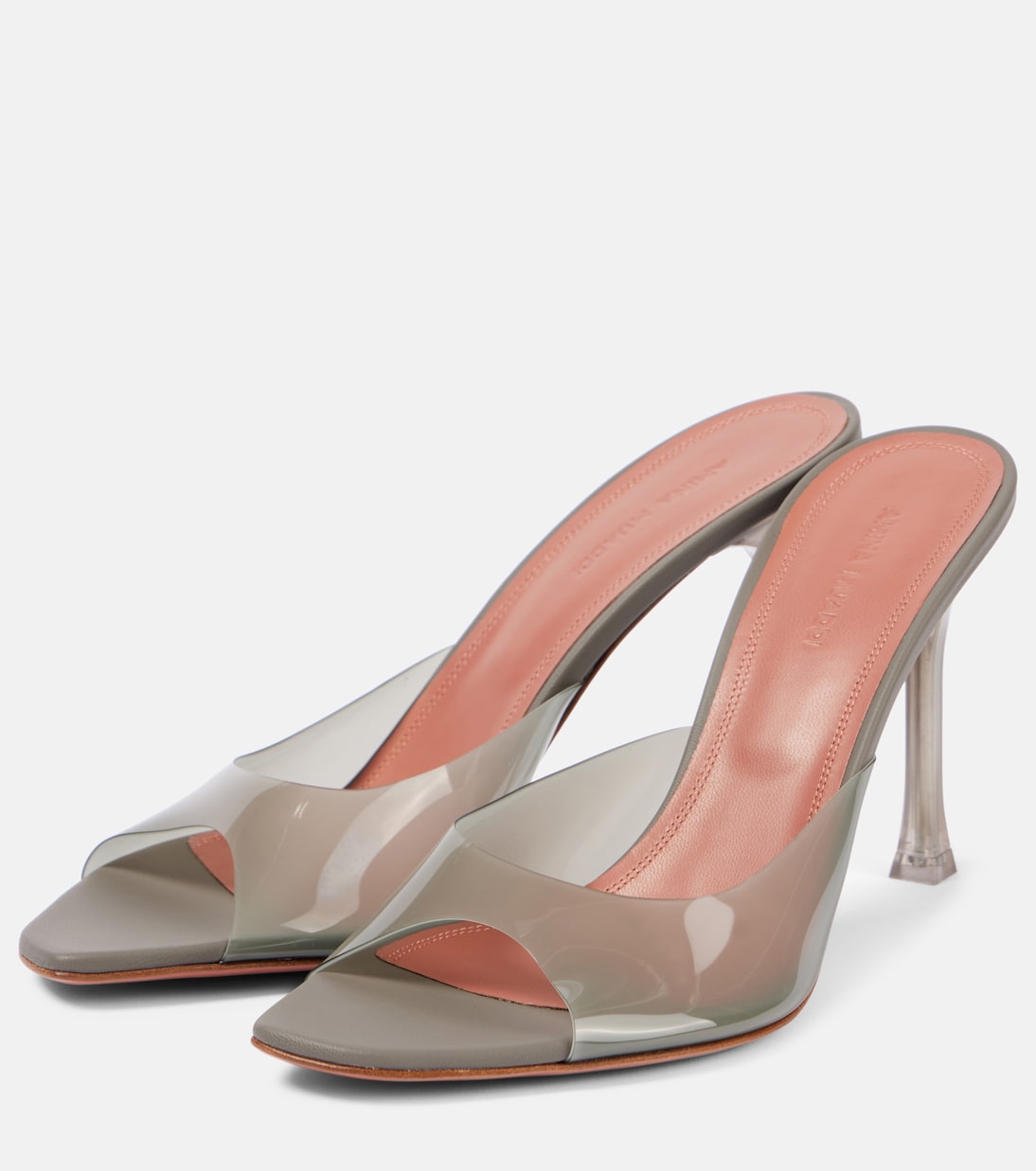 Alexa Glass 95 PVC mules | Amina Muaddi