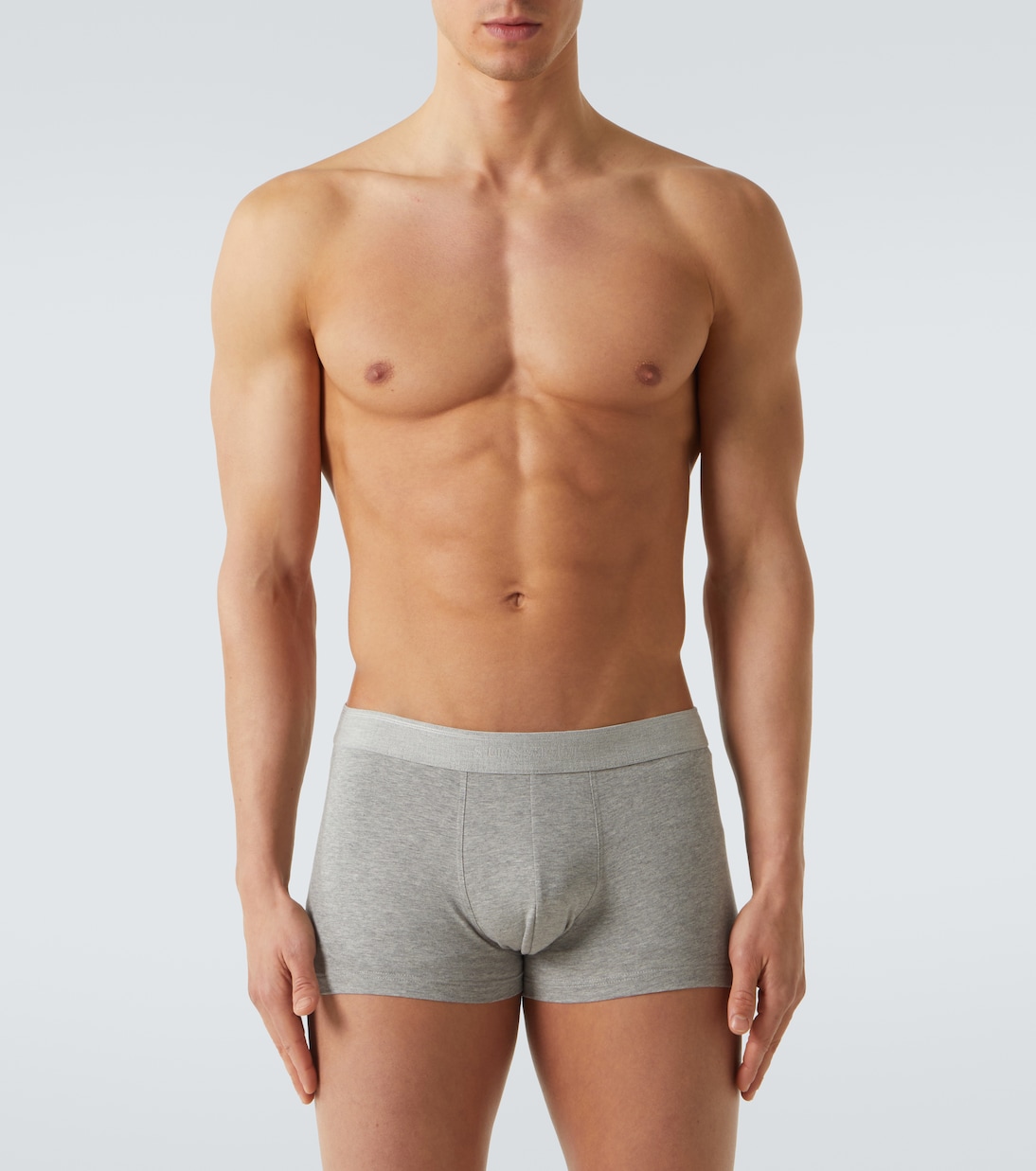 Set of 3 cotton-blend boxers | Sunspel