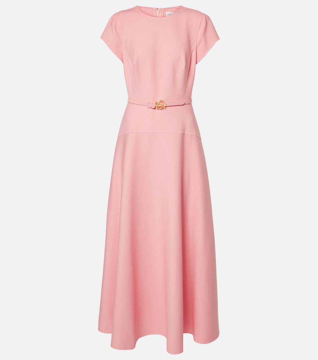 Vestido midi de mezcla de lana | Oscar de la Renta