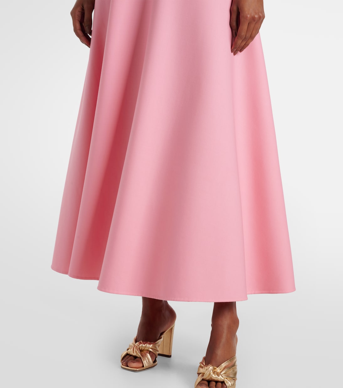 Vestido midi de mezcla de lana | Oscar de la Renta