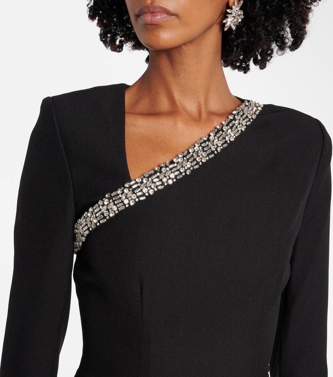 Abito midi con cristalli | Roland Mouret