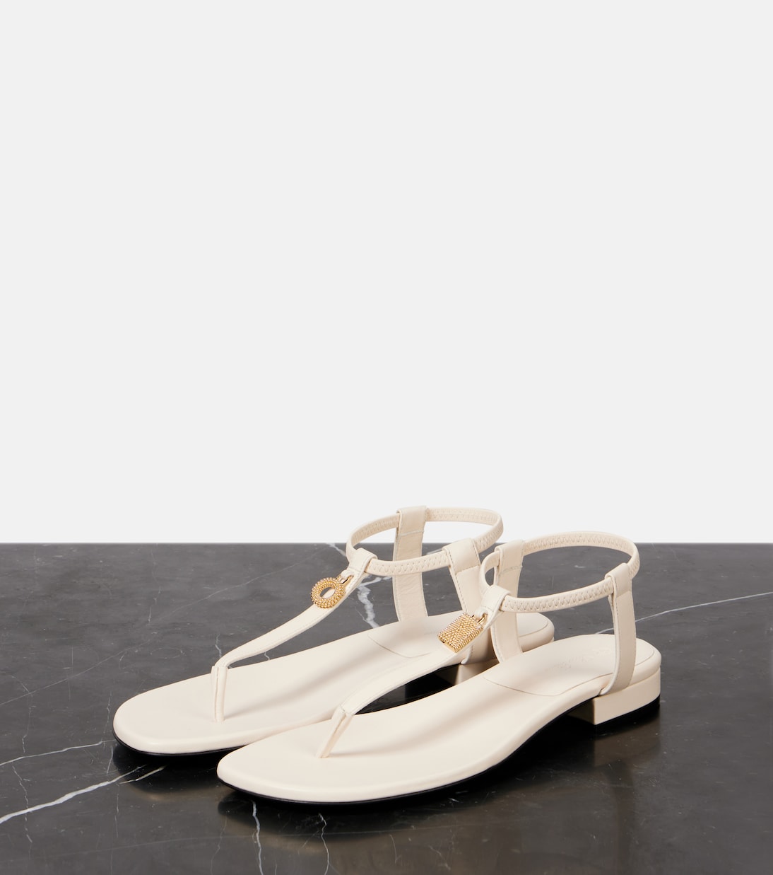 Verzierte Sandalen Mindil aus Leder | Loro Piana