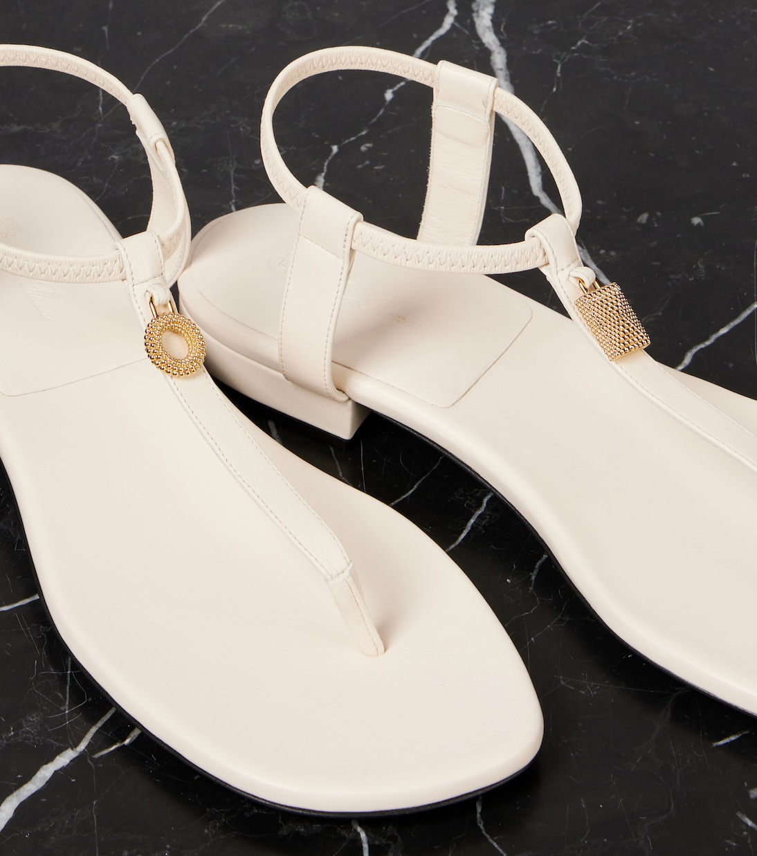 Verzierte Sandalen Mindil aus Leder | Loro Piana