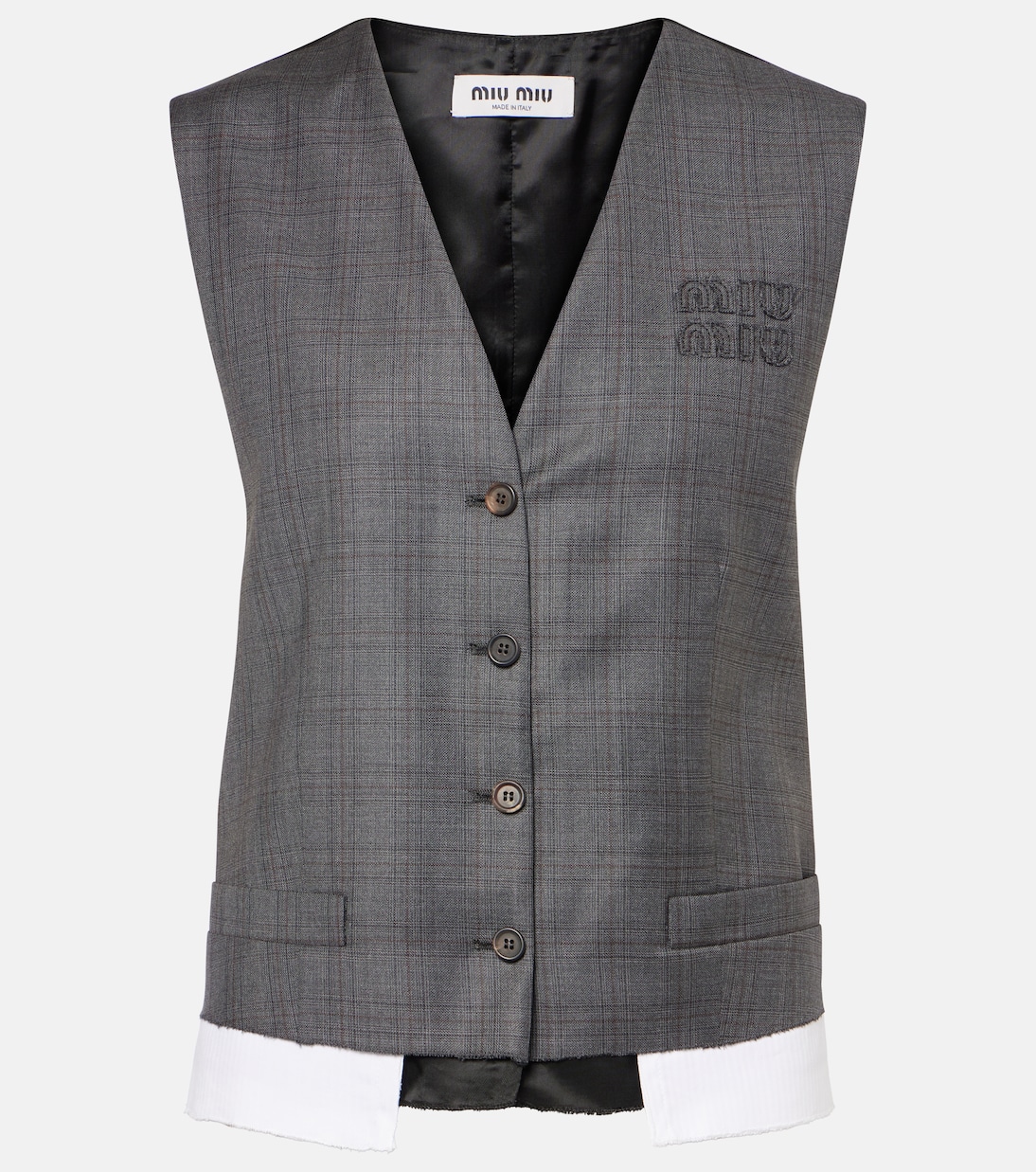 Virgin wool vest | Miu Miu