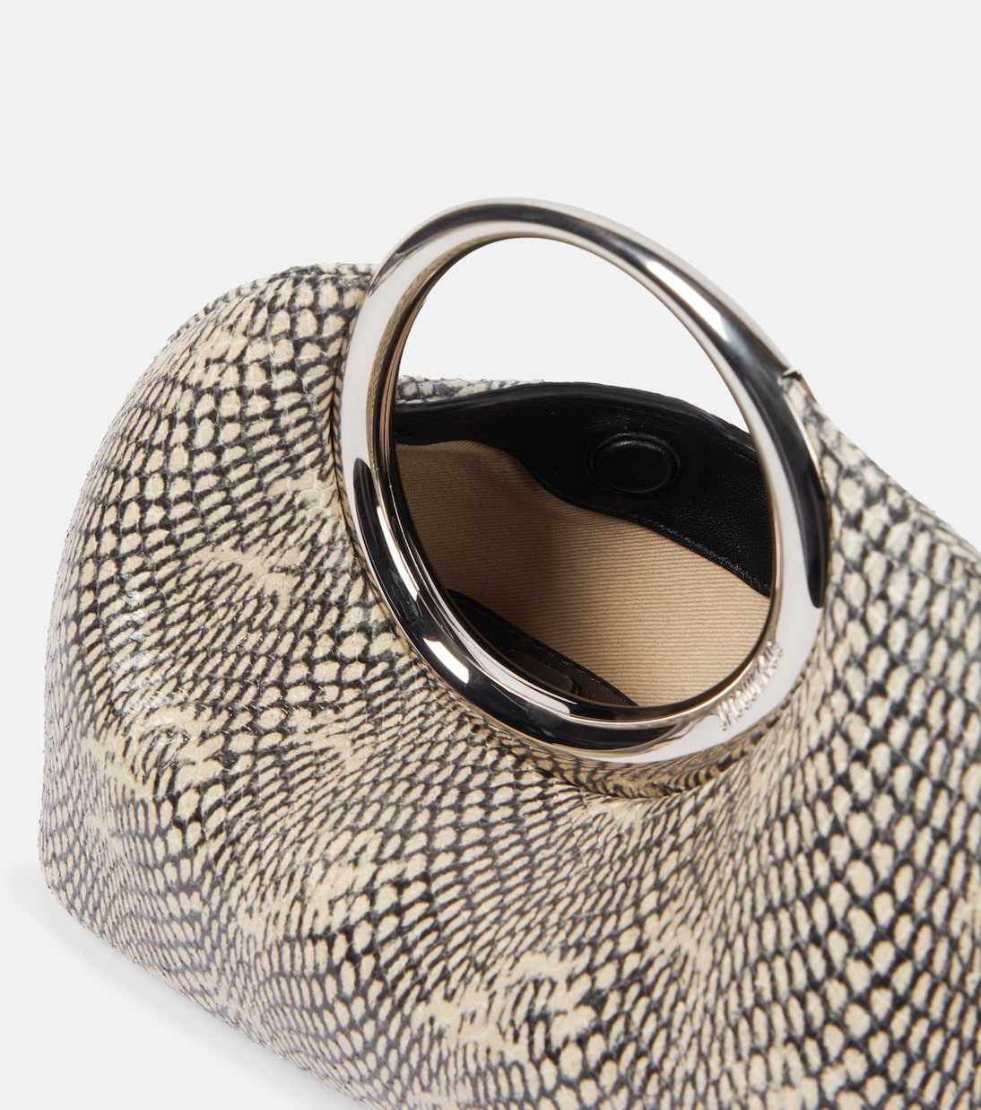 Calino Small snake-effect leather tote bag | Jacquemus