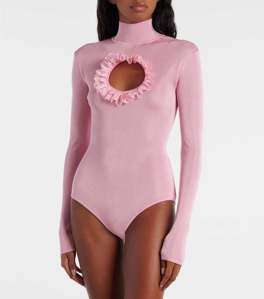 x Christopher Kane - Body con pizzo e cut-out | Self-Portrait