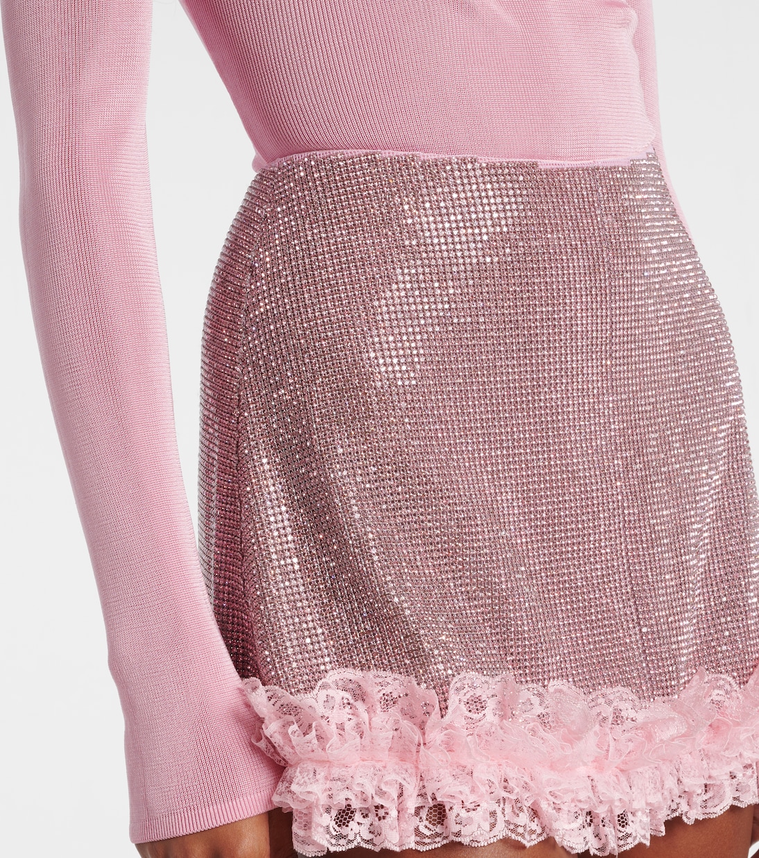 x Christopher Kane - Body con pizzo e cut-out | Self-Portrait