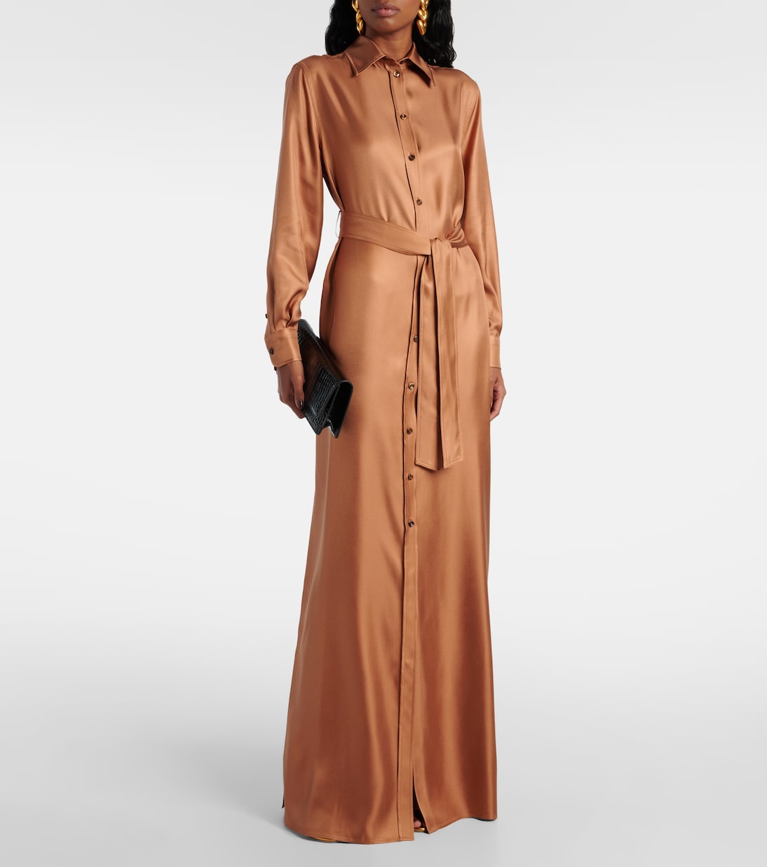 Hemdblusenkleid aus Seiden-Twill | Tom Ford
