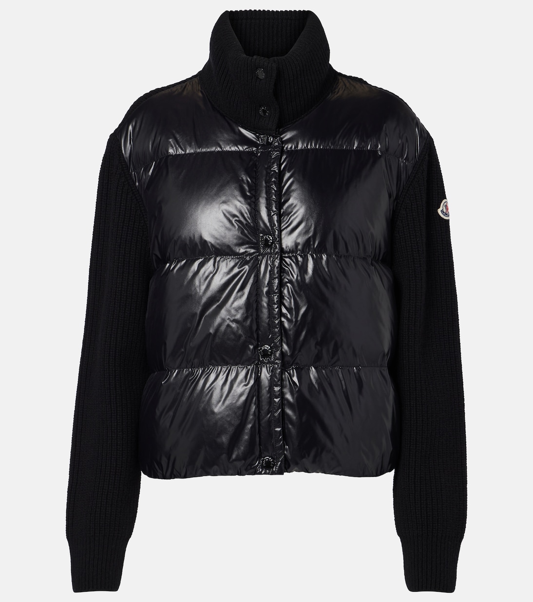 Cardigan in lana vergine con imbottitura | Moncler