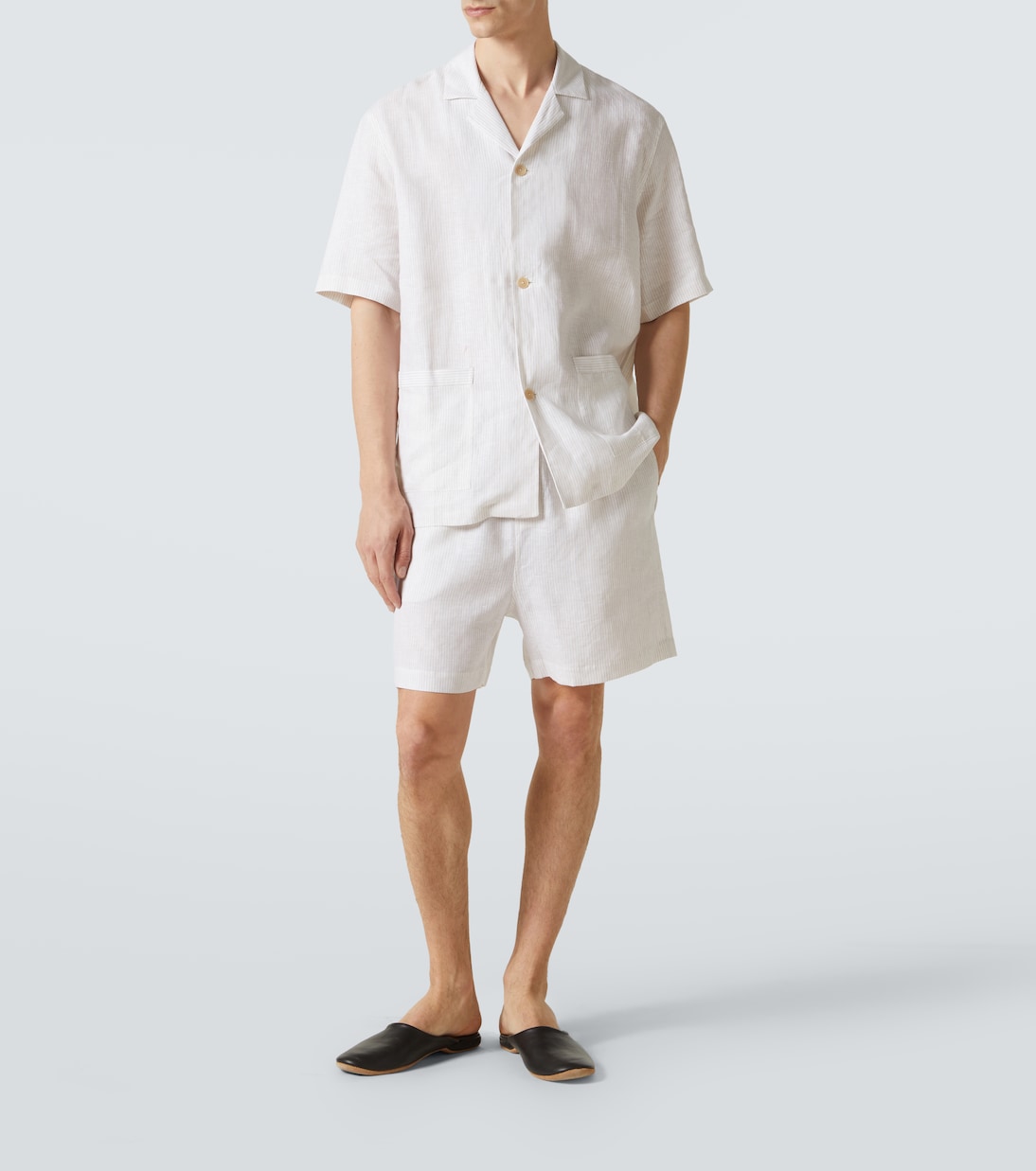 Pigiama in lino a righe | Zegna