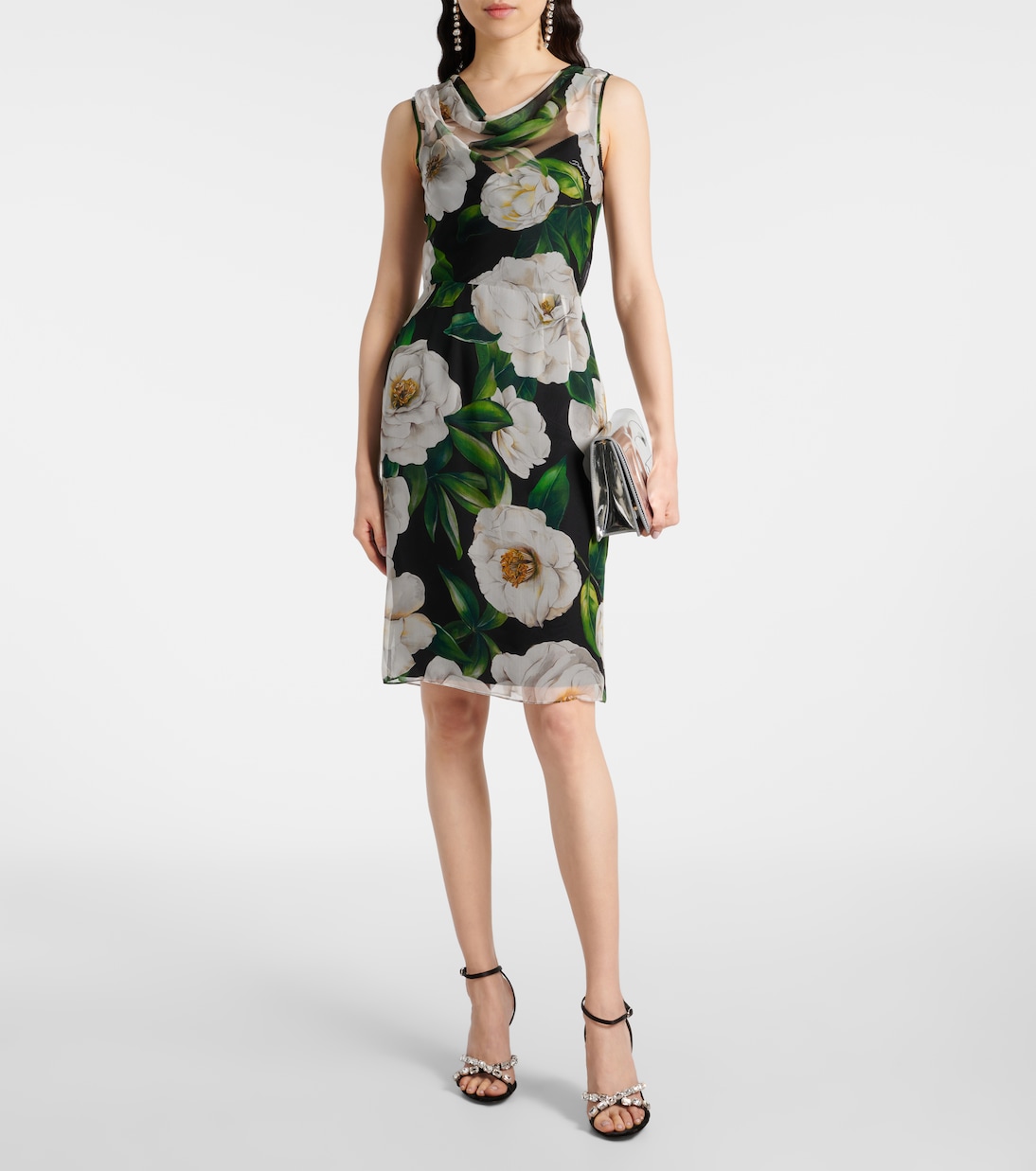 Cocktailkleid aus Seidenchiffon | Dolce&Gabbana