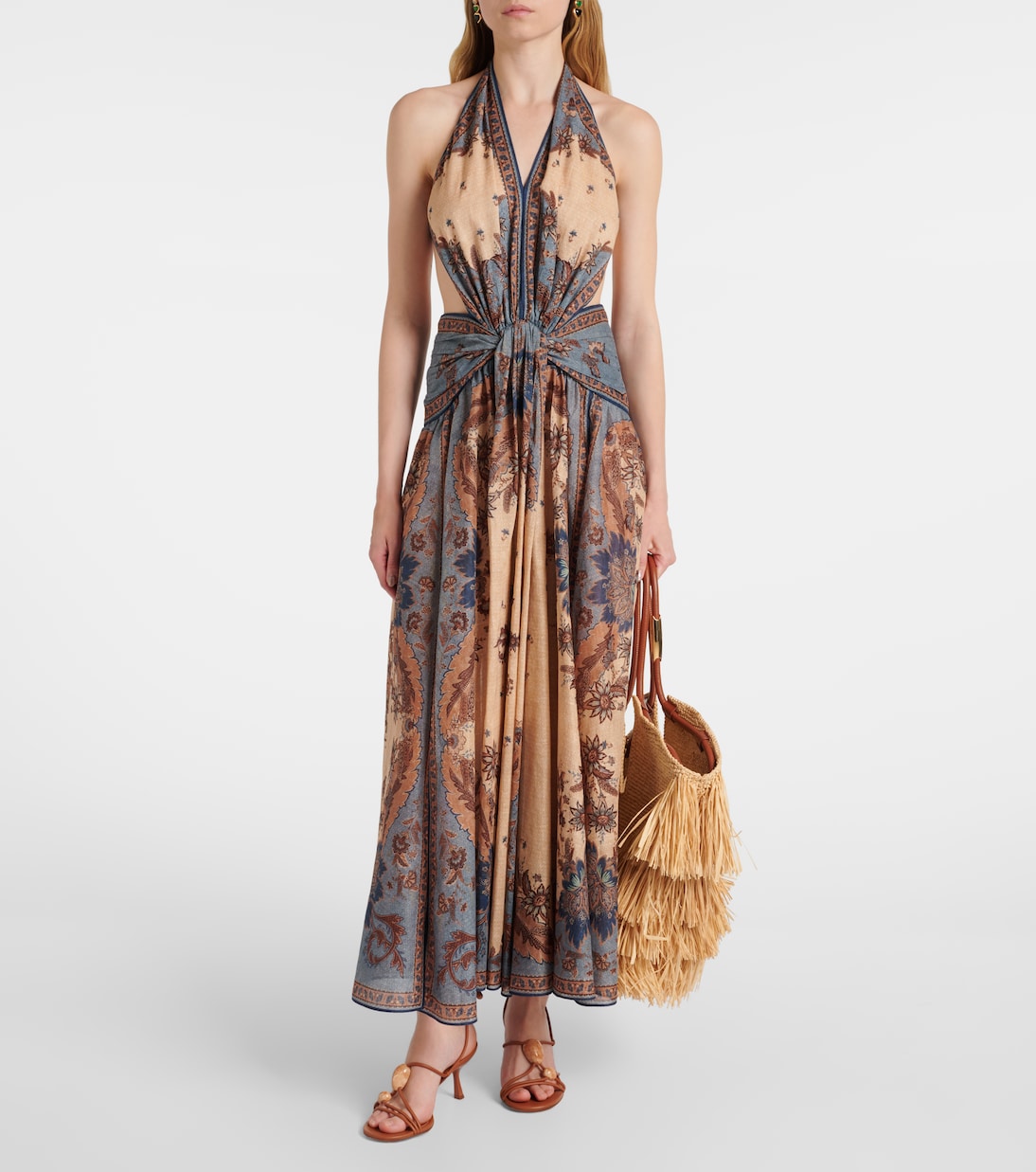 Cabas Goldentime Medium en raphia | Zimmermann