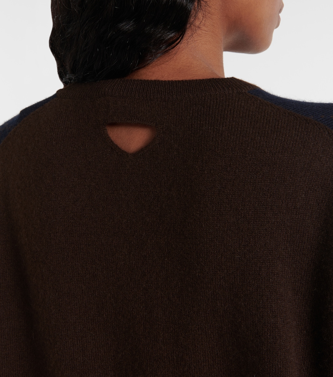 Pullover in jacquard di cashmere | Prada