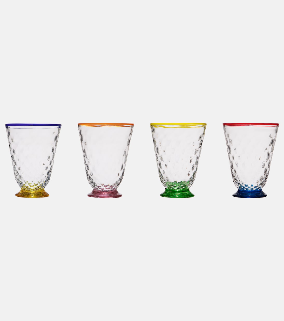 Quilted set of 4 glasses | La DoubleJ