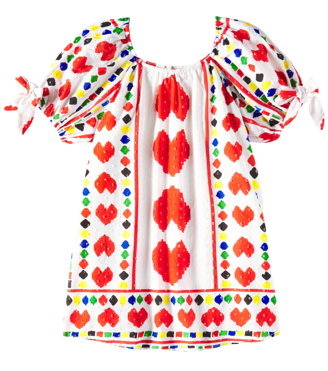 Abito Heartbeat in cotone con stampa | Fábula