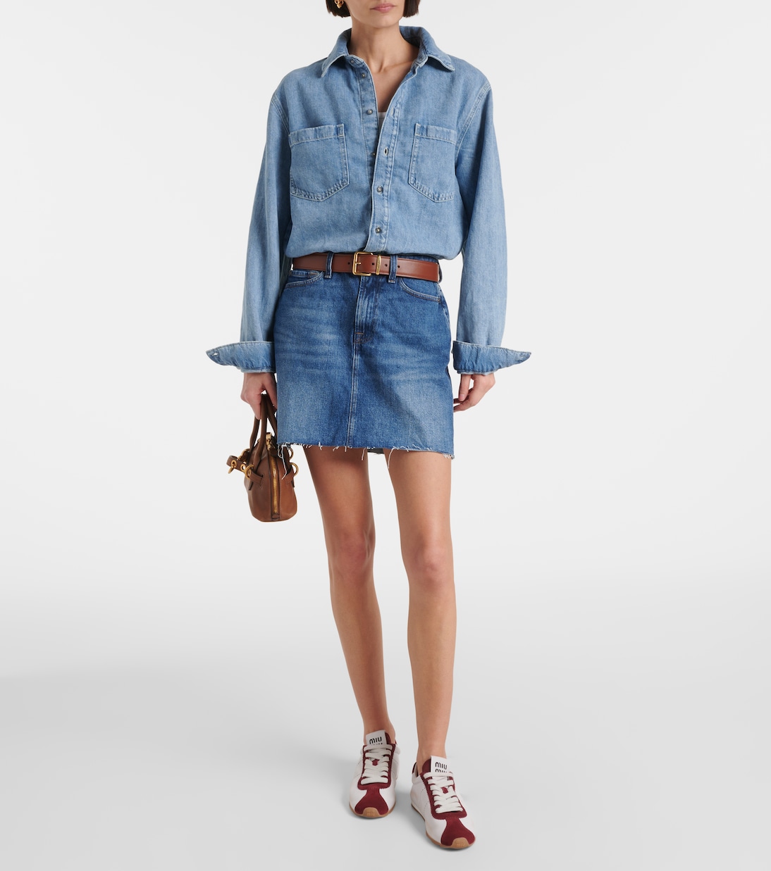 Denim minidress | 7 For All Mankind