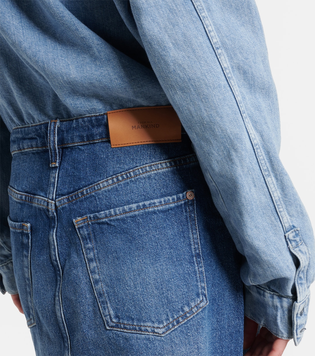 Denim minidress | 7 For All Mankind