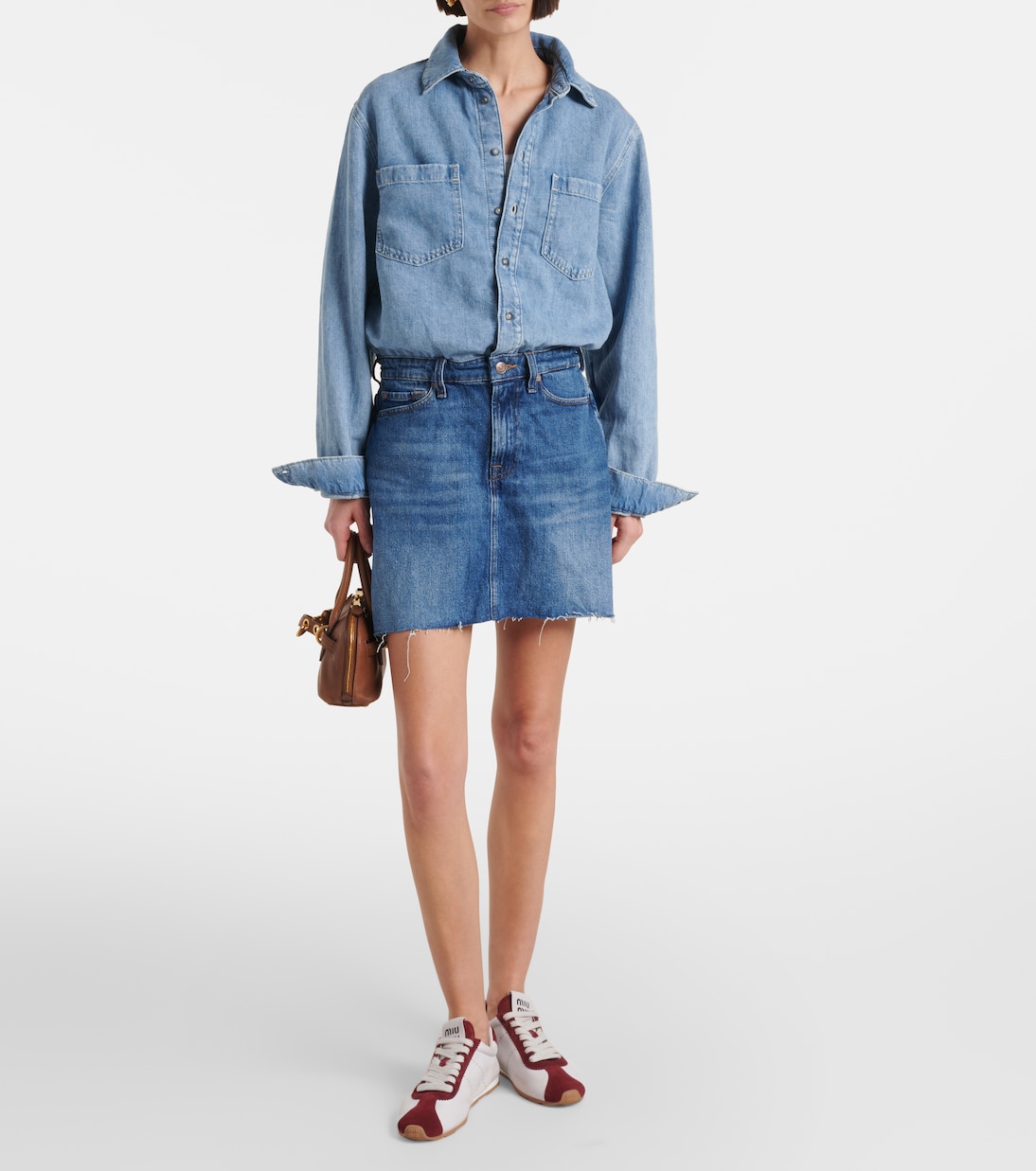 Denim minidress | 7 For All Mankind