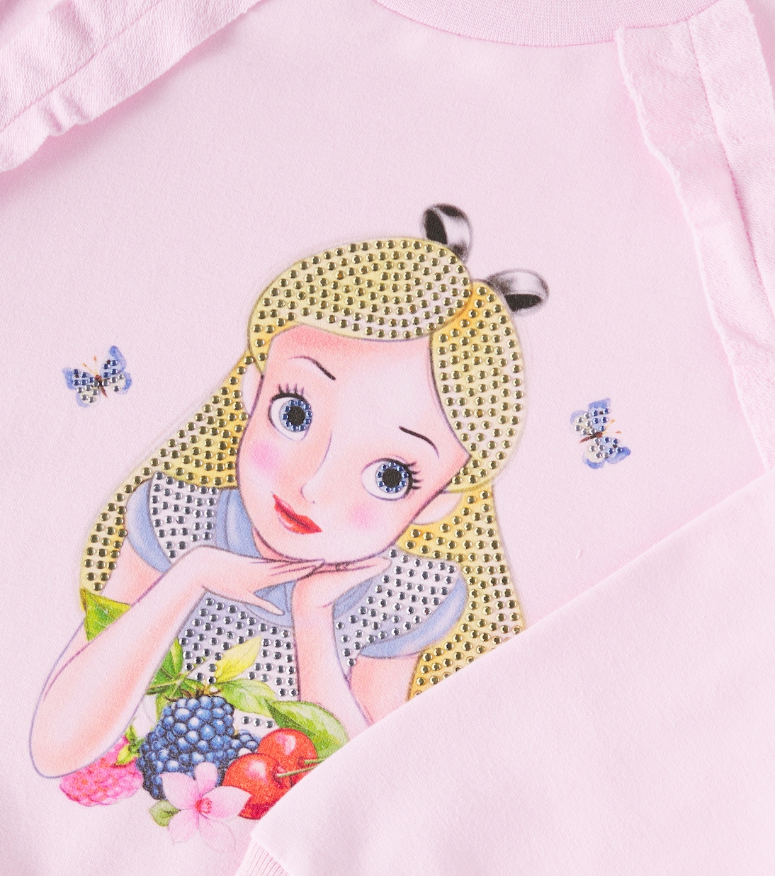 x Disney® - Felpa con stampa e cristalli | Monnalisa