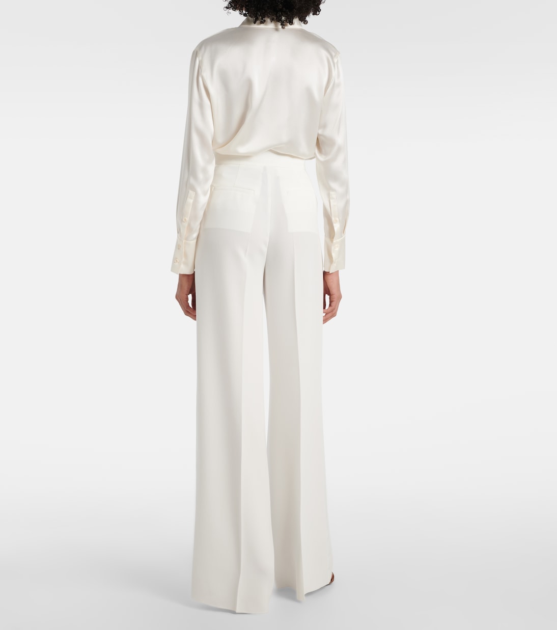 Pantalon ample Abetone à taille haute | Max Mara