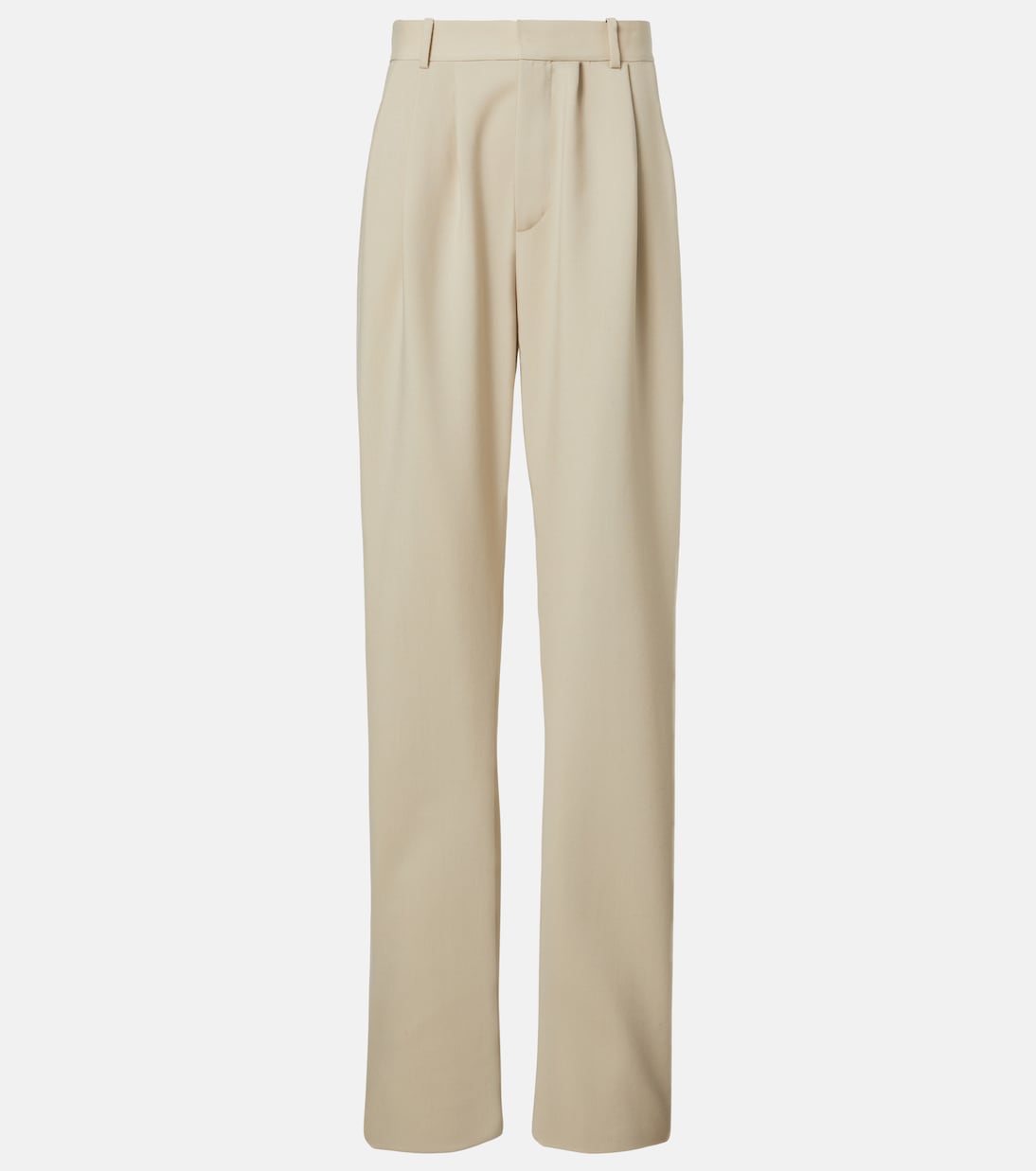Pantaloni a gamba larga in lana | Saint Laurent
