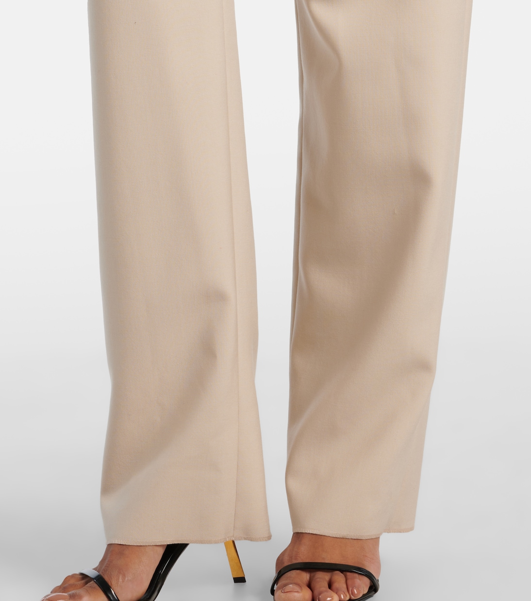 Pantaloni a gamba larga in lana | Saint Laurent