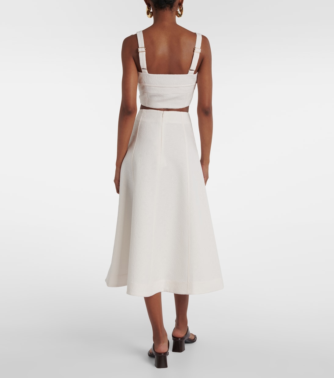 Gonna midi Fellini in jacquard | Veronica Beard