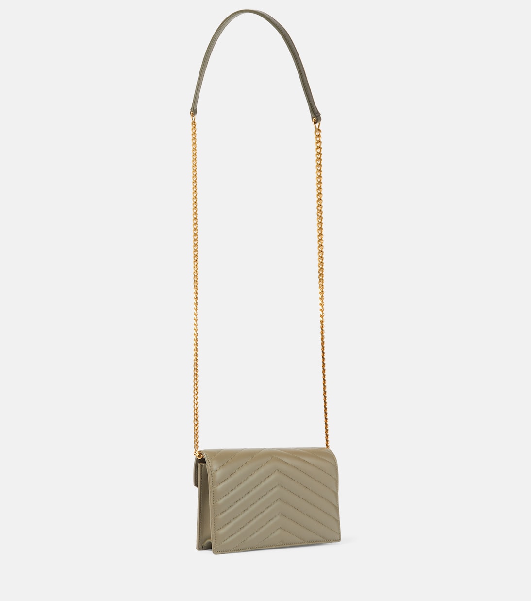 Cassandre Envelope leather wallet on chain | Saint Laurent