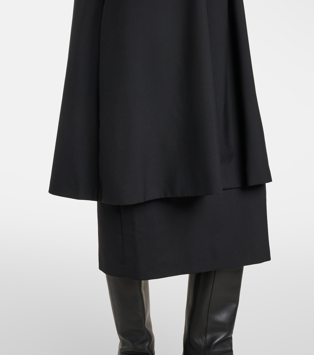 Cutout wool midi dress | Noir Kei Ninomiya