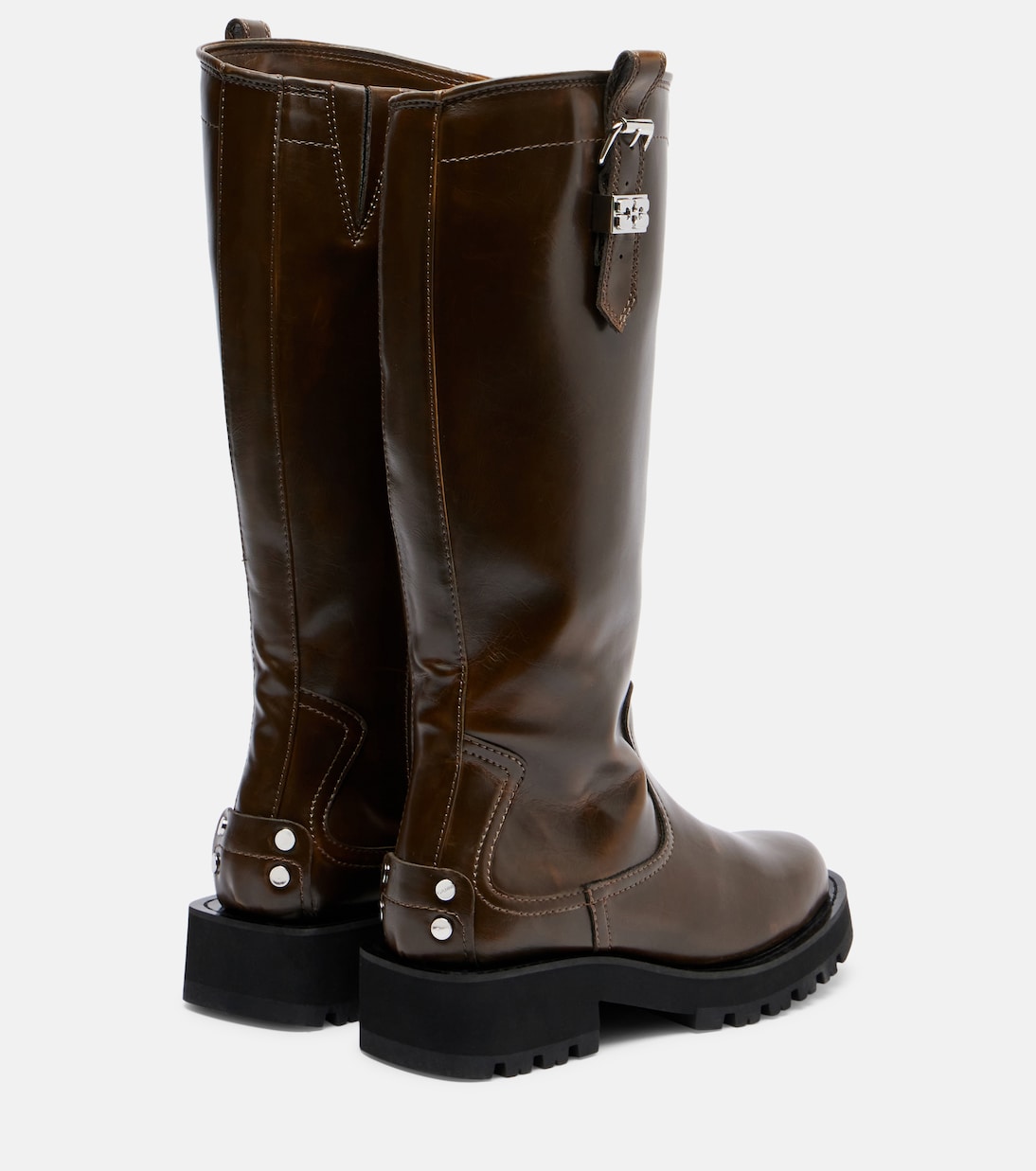 Studs knee-high boots | Ganni