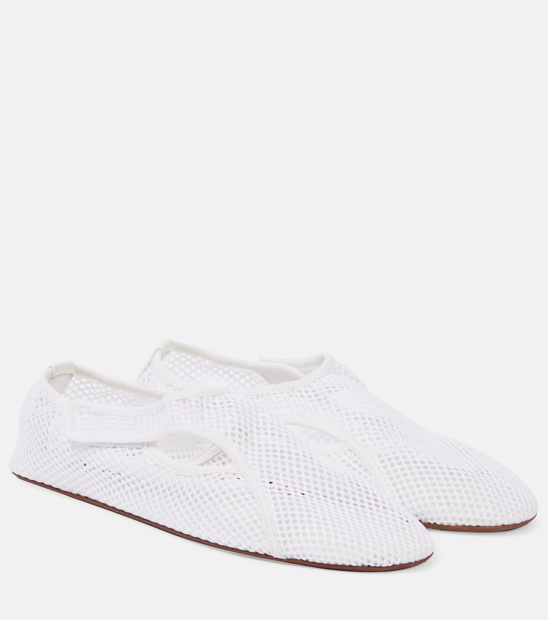 Ballerinas aus Mesh mit Leder | Alaïa