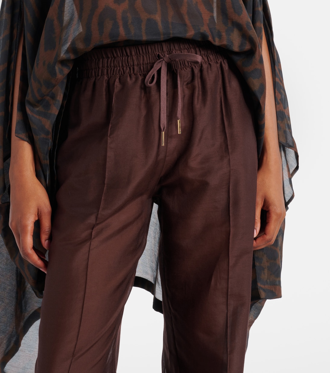 Pantaloni a palazzo in cotone e seta | Tom Ford
