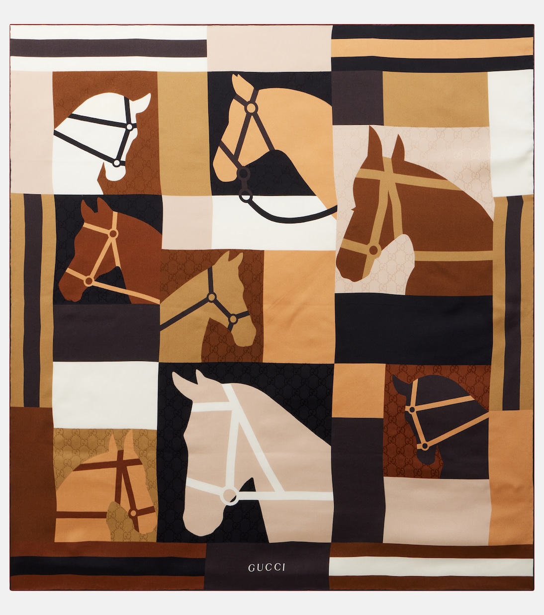 Printed silk scarf | Gucci