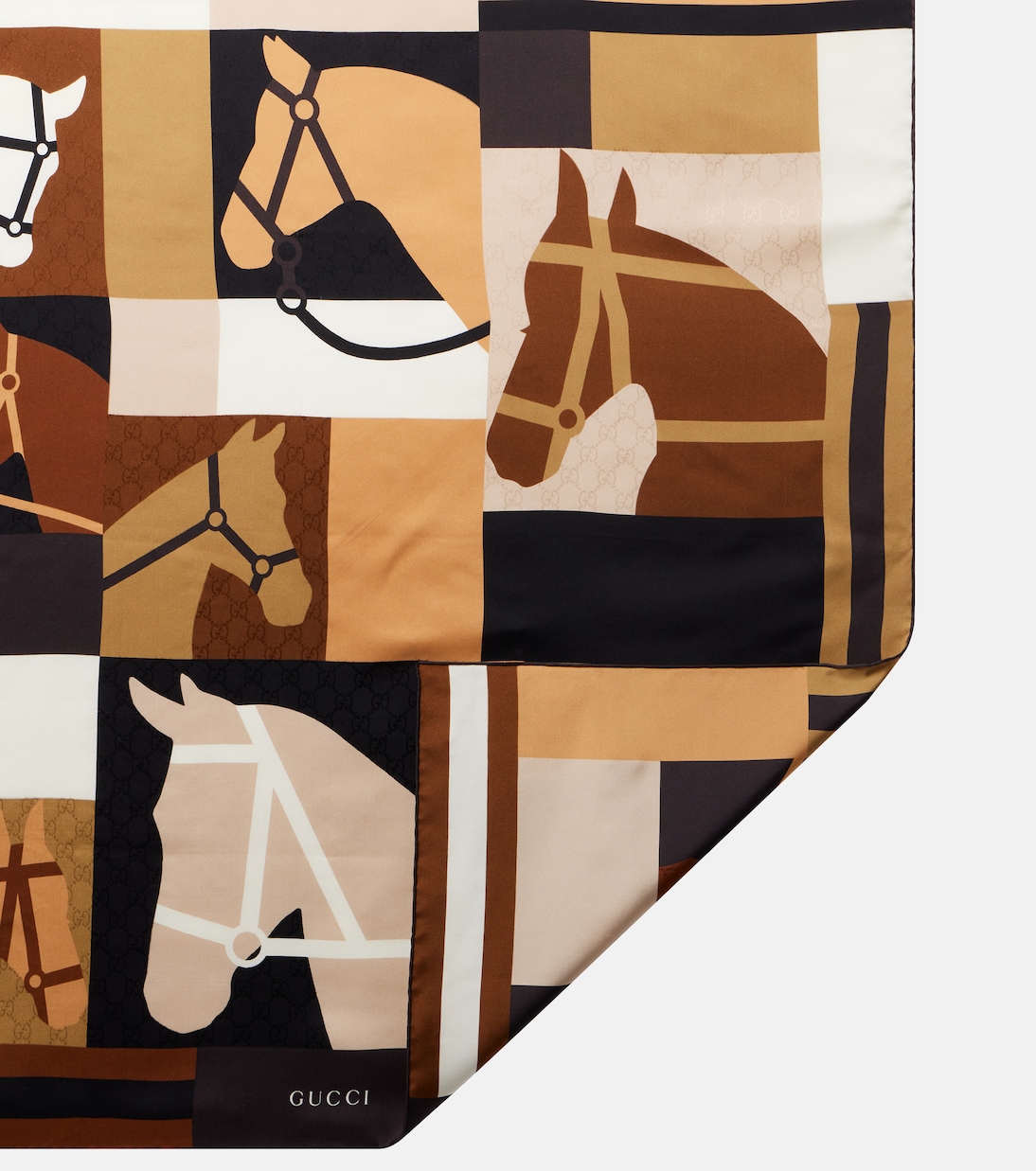 Printed silk scarf | Gucci