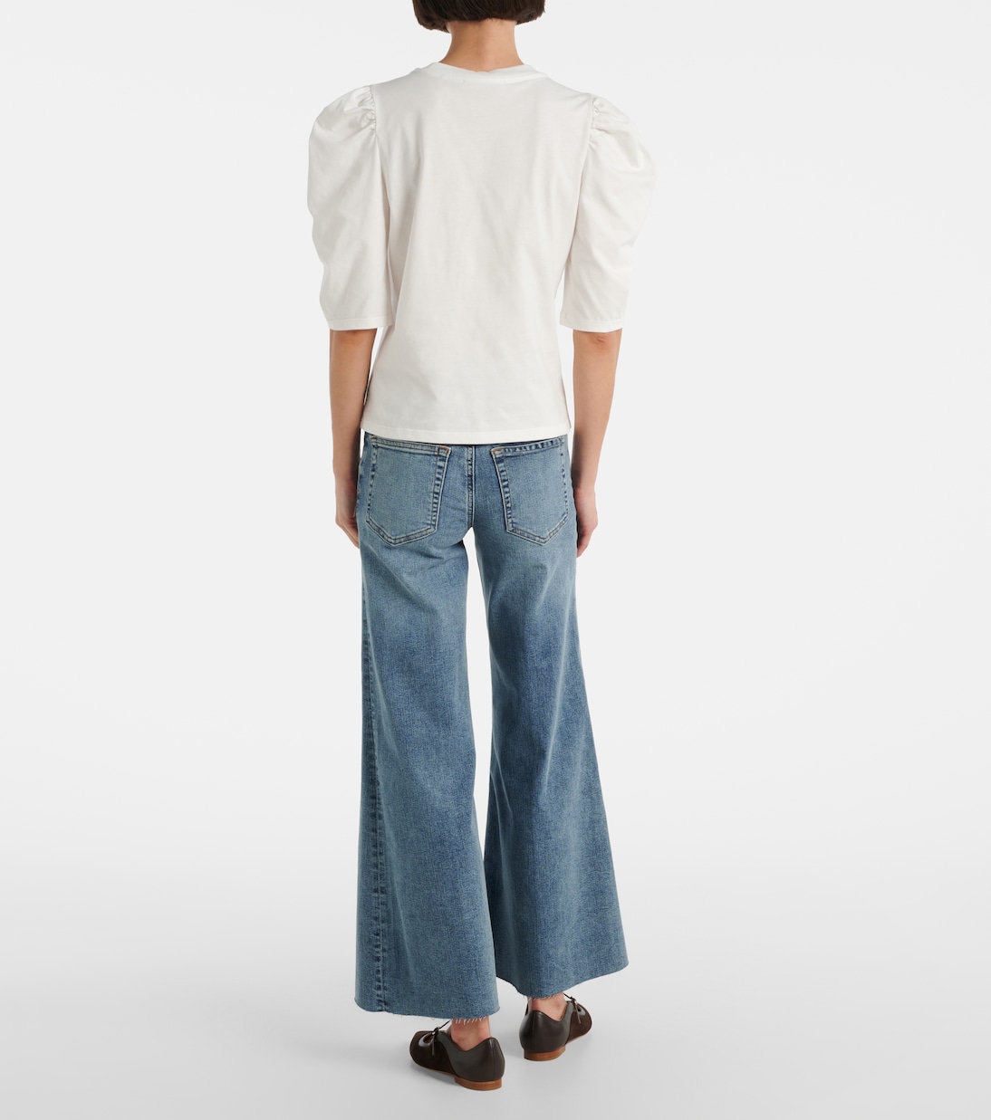 Top in cotone drappeggiato | Frame