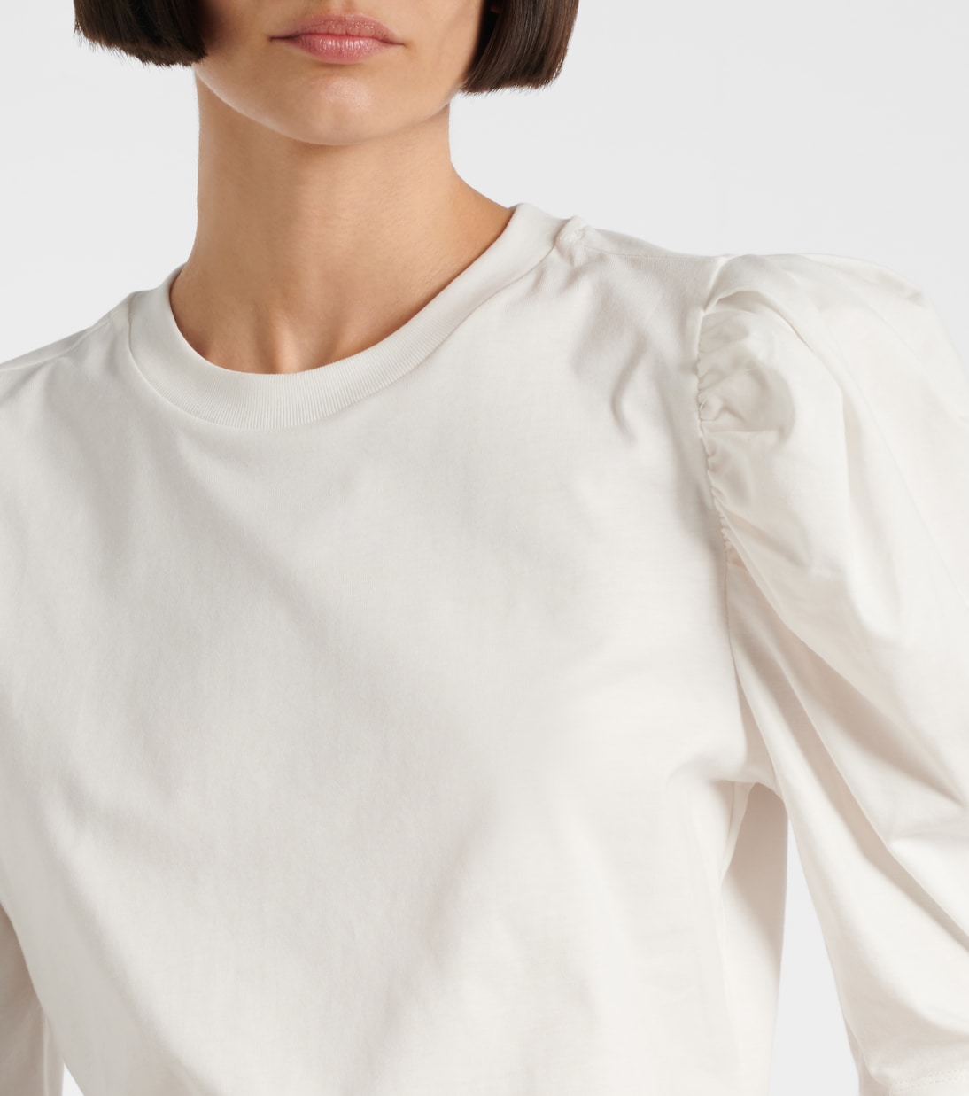 Top in cotone drappeggiato | Frame