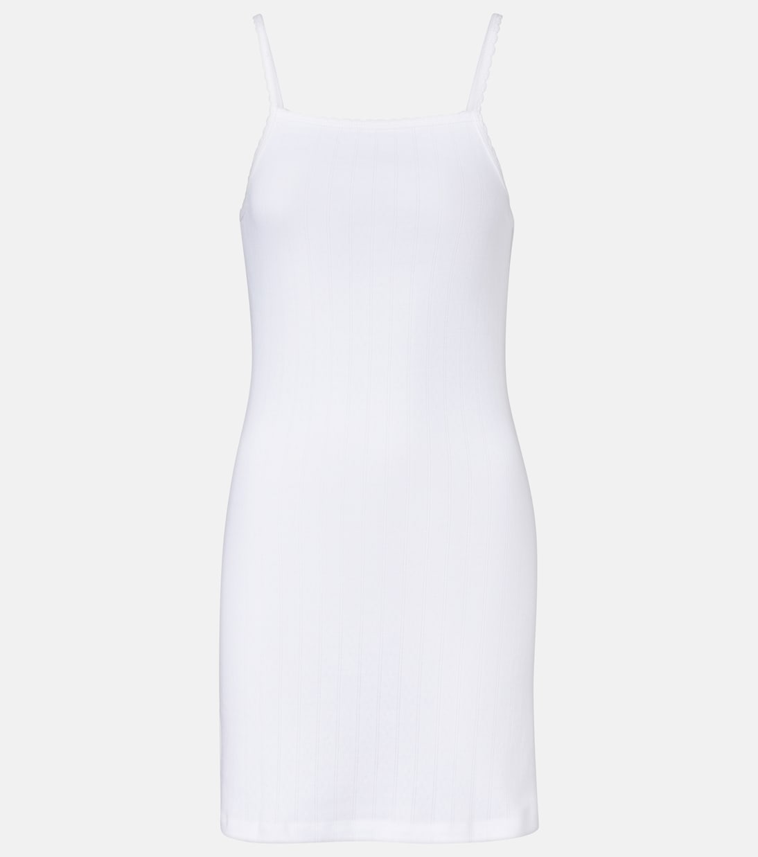 Pointelle cotton minidress | Leset