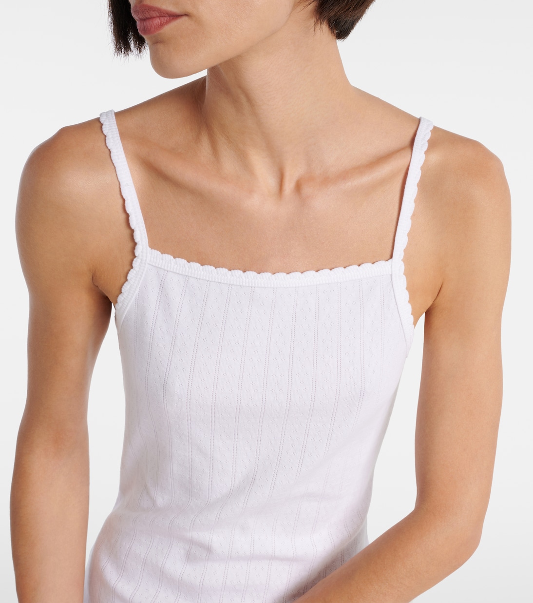 Pointelle cotton minidress | Leset