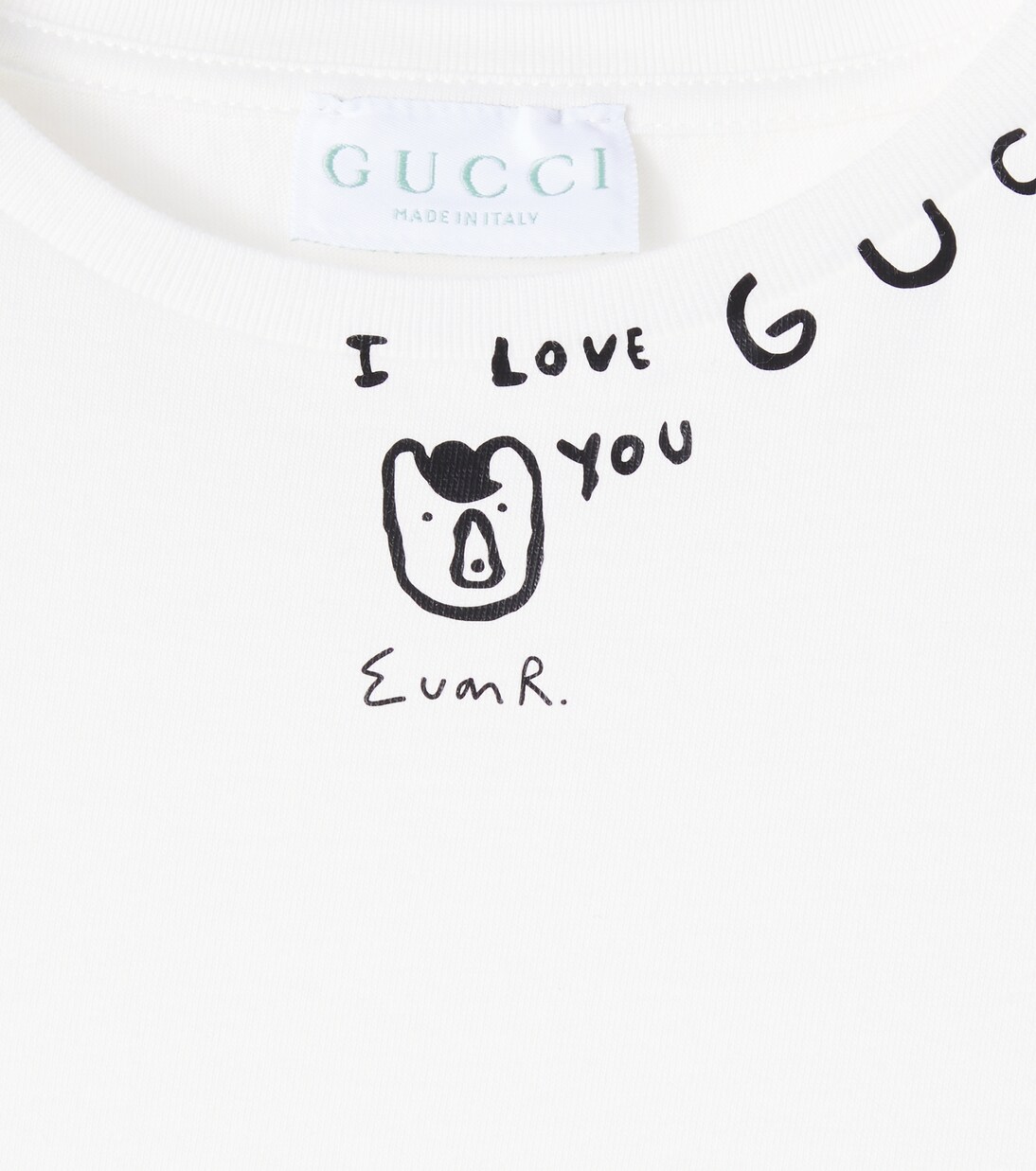 X Euan Roberts T-Shirt aus Baumwoll-Jersey | Gucci Kids