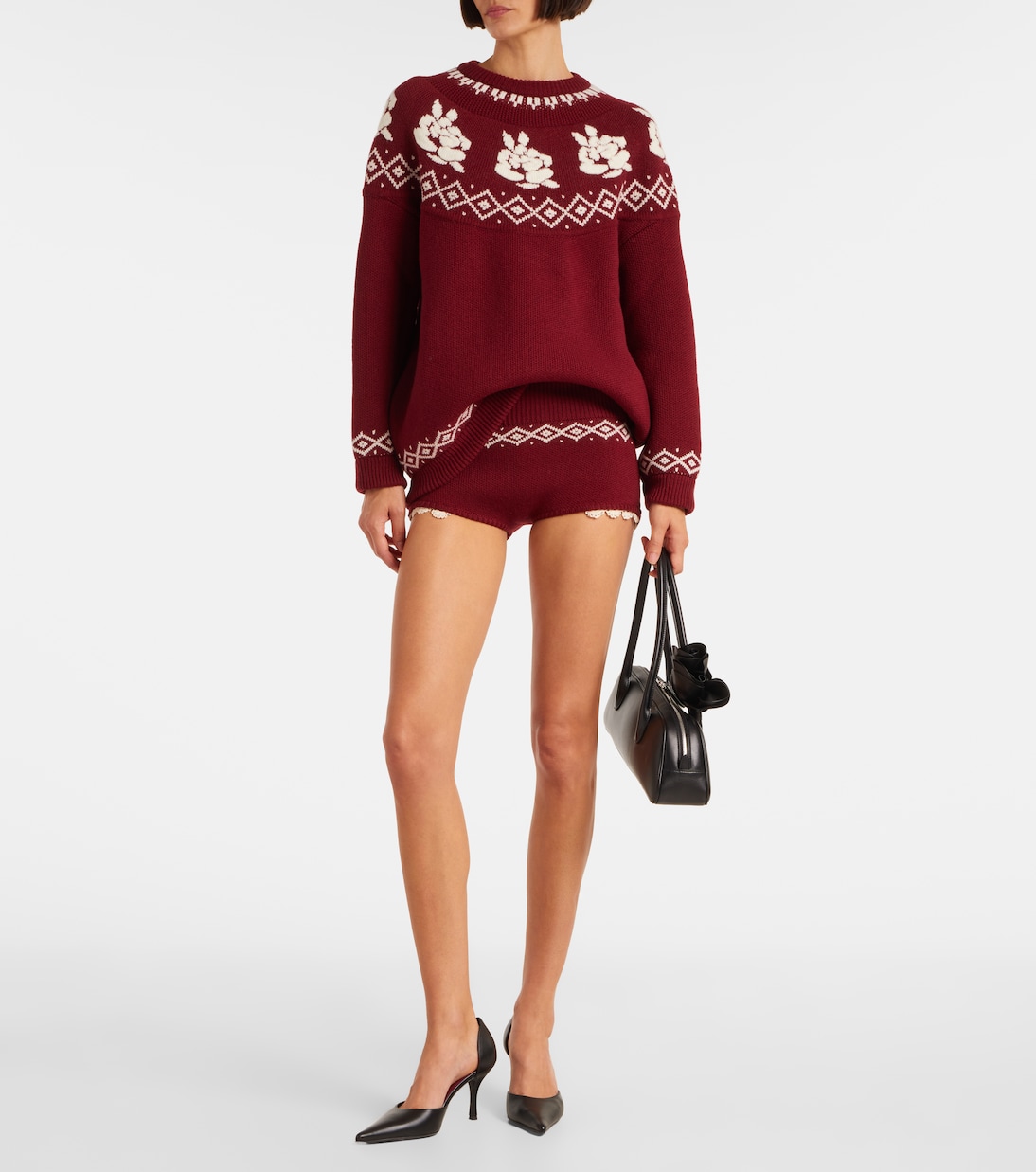 Crochet wool shorts | Magda Butrym