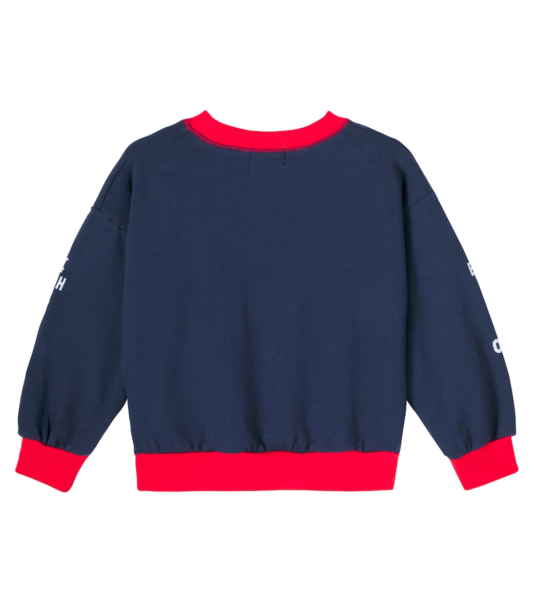 Logo colorblocked cotton sweatshirt | Bobo Choses