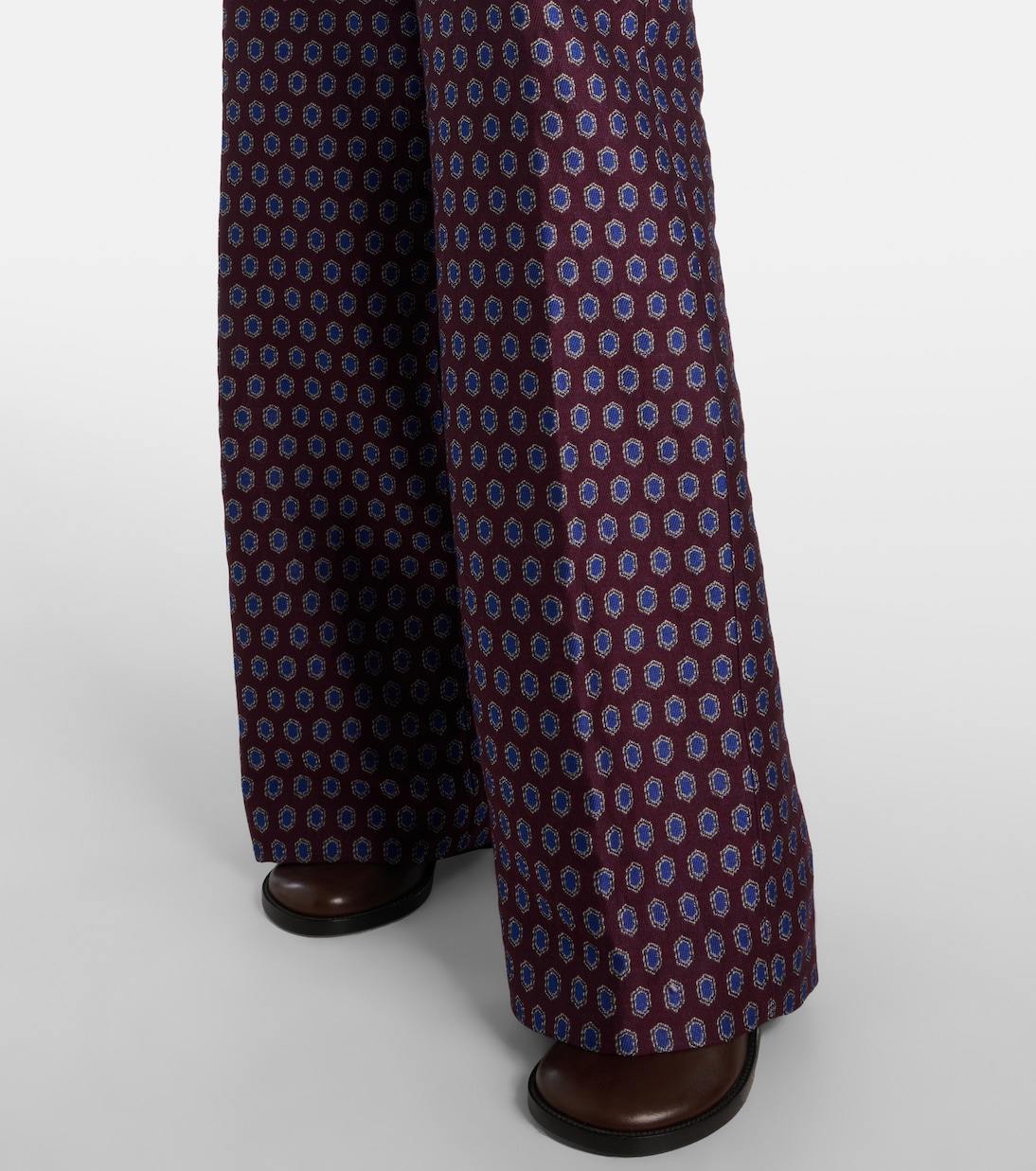 Weite High-Rise-Hose aus Jacquard | Dries Van Noten