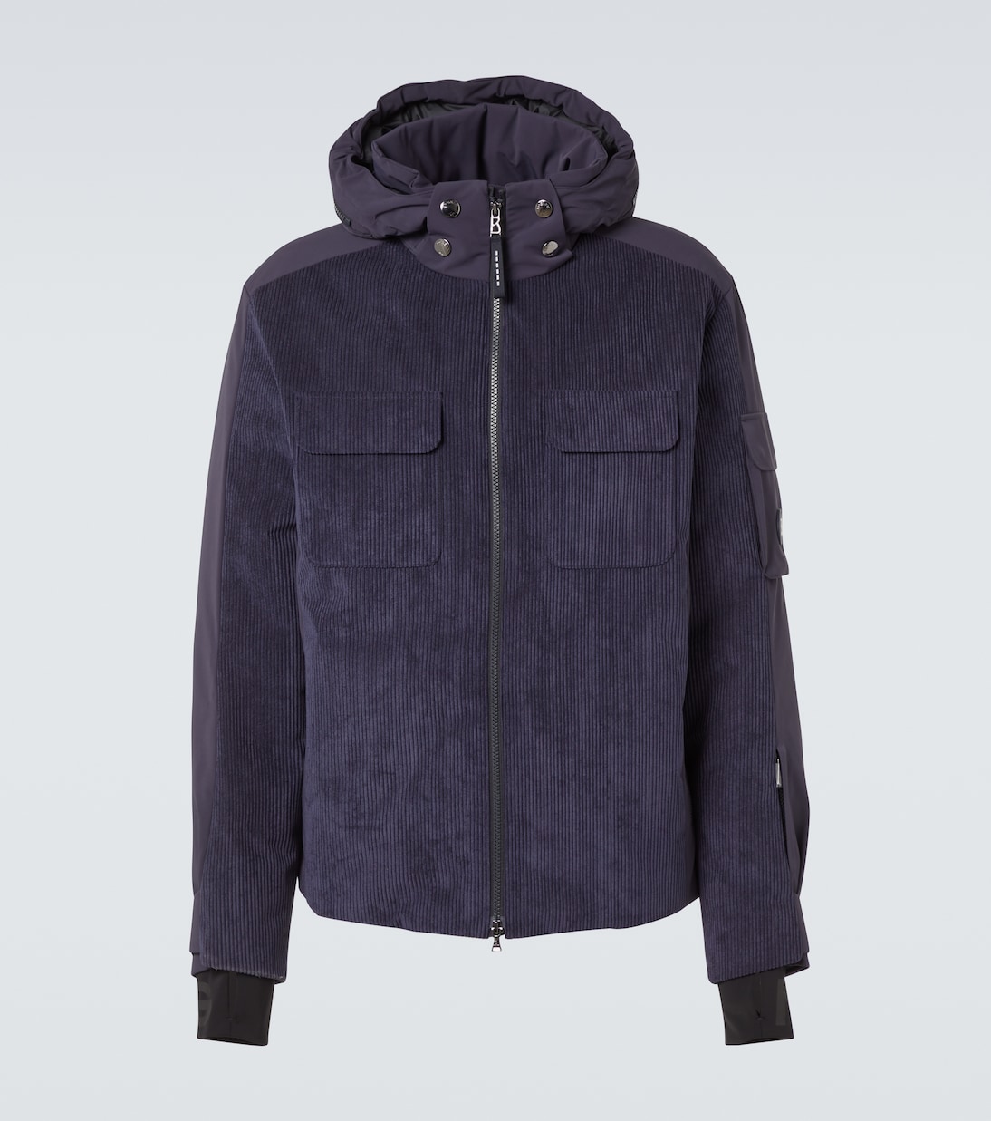 Cobe-D down-paneled ribbed-knit ski jacket | Bogner