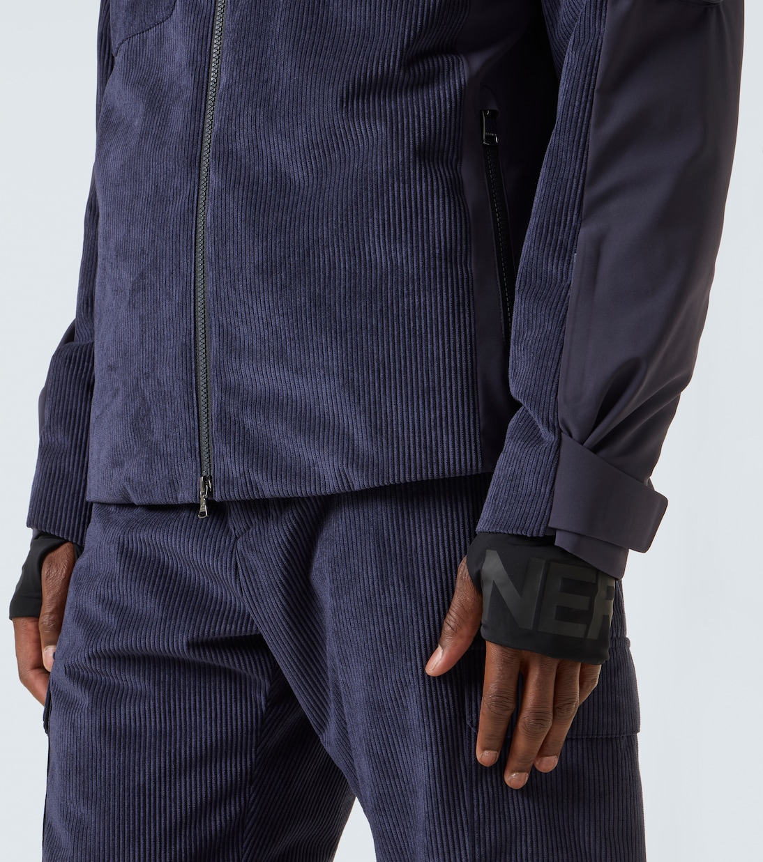 Cobe-D down-paneled ribbed-knit ski jacket | Bogner