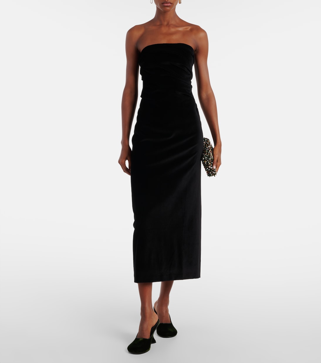 Sabella velvet midi dress | Tove