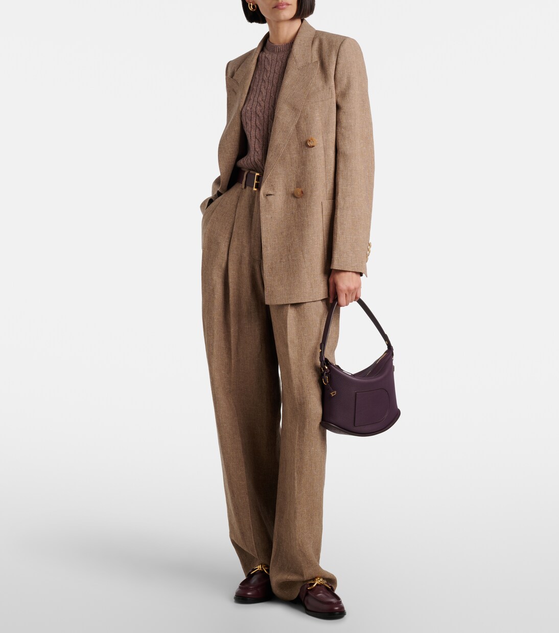 Pin Small leather tote bag | Delvaux