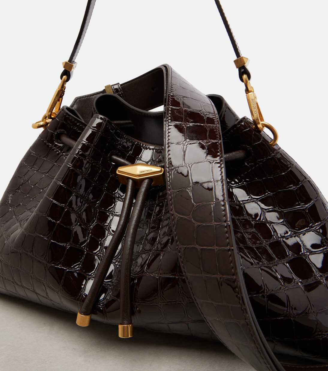 Cinch Medium croc-effect leather tote bag | Jimmy Choo