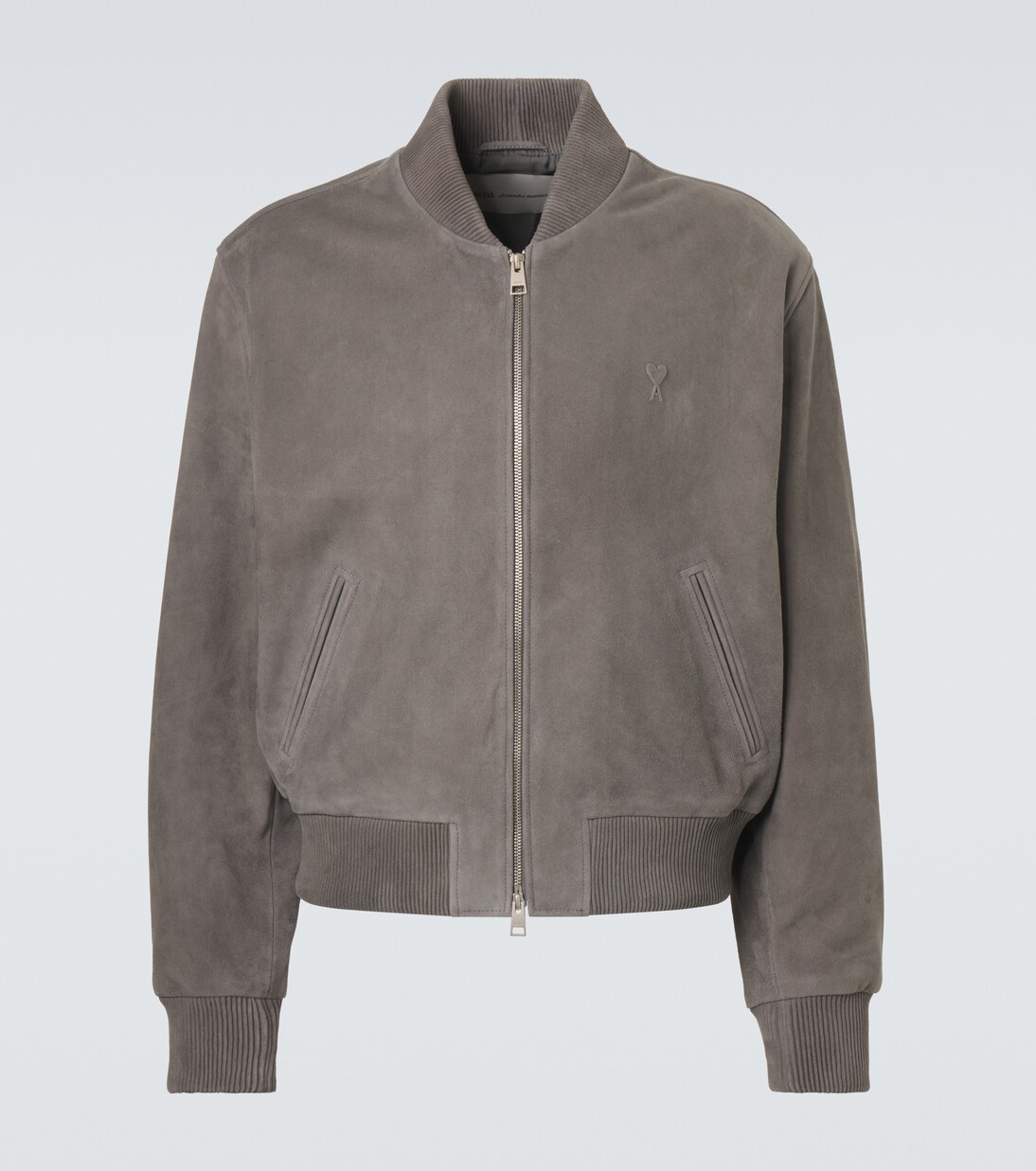 Ami de Cœur suede bomber jacket | Ami Paris