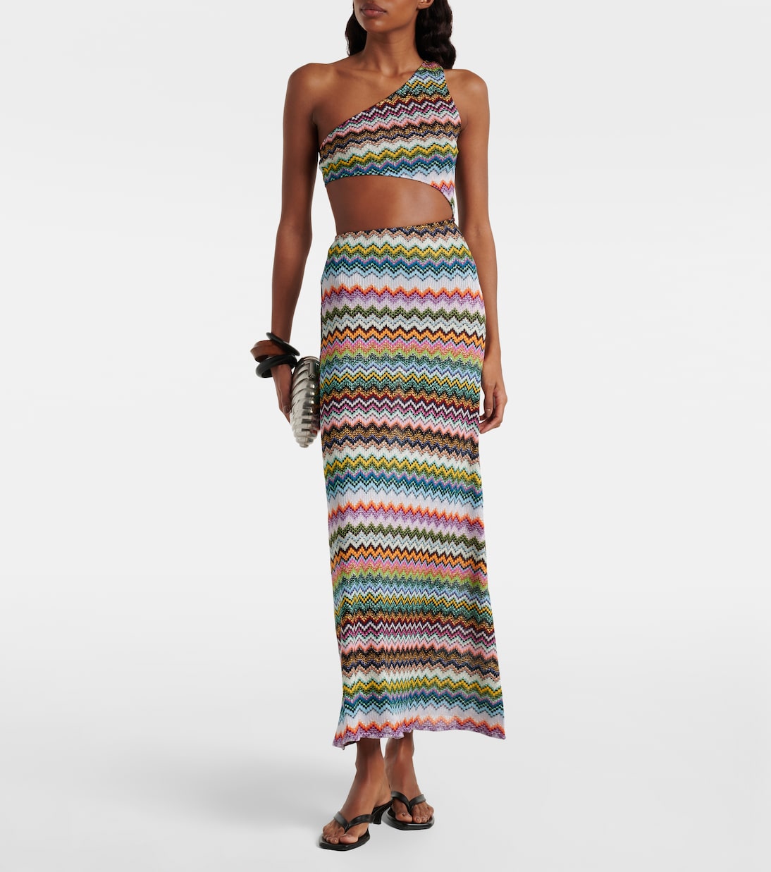Pareo de lamé en zigzag | Missoni