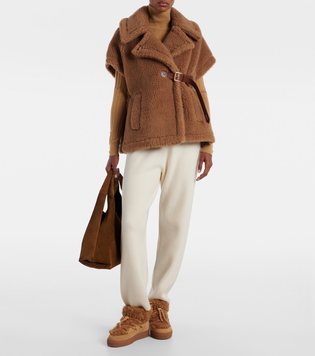 Teddy Low suede and teddy snow boots | Inuikii